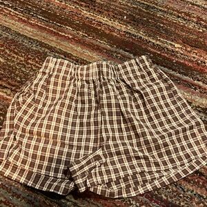plaid shorts (size small)- shein